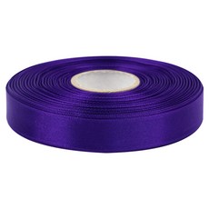 프리미엄 유광 단면 공단 리본 20mm, 50 보라, 1개, 45m