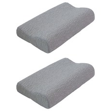 ZooN sleep 記憶棉枕頭, 灰色, 2個