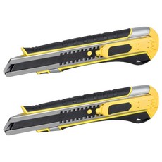 KDy 橡膠握把自動回彈磁吸美工刀 KC-18A, 2個