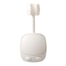 北歐蓮蓬頭支架, 簡易安裝 360度旋轉 防水防潮 有伸縮掛勾, 7 x 15cm, 白色