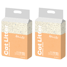 Altimate Pet 粉安心雙效豆腐礦砂，6L，80%豆腐砂+20%膨潤土, 原味, 2包