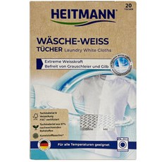 Heitman 洗衣漂白紙 20p, 白色, 1個