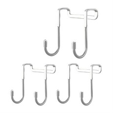 U-mop 不鏽鋼櫃門雙掛勾 Set 3, 1組, 不鏽鋼