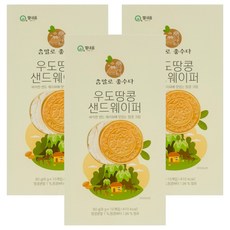 威化夾心餅乾 花生口味, 3盒, 80g