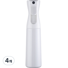 마메 반자동 안개분사 분무기 300ml, 화이트 불투명, 4개