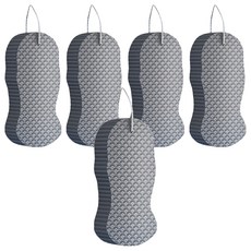 Woni's 柔軟清潔去角質海綿, 灰色, 1入, 5個