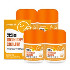 GoodnKids 孩童綜合維他命礦物質錠片, 60顆, 4罐