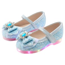 여아용 RM 눈꽃보석 LED 구두