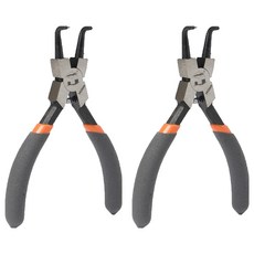 工具專區 強力卡簧鉗 L型 閉合 14cm, 2個