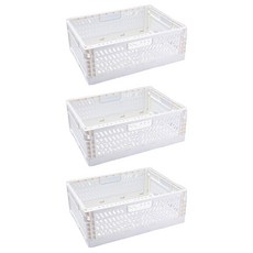 다용도 수납 정리 폴딩 박스, 화이트, 3개
