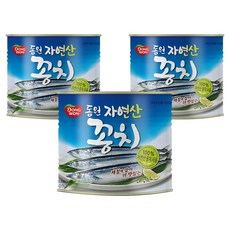 동원 꽁치 통조림, 1.8kg, 3개