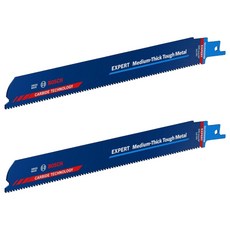 BOSCH 博世 碳鋼用碳化鎢往復鋸片 S1155HHM, 2個, 本體(無額外電池)