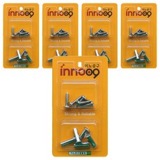 이노공구 가구용 조립 볼트 5p + 너트 5p 2종 세트, 25mm, 25mm, 50개