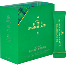 HOLLYS 奶油蘇格蘭拿鐵即溶粉, 30條, 1盒, 20g