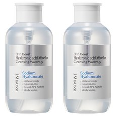 제이엠솔루션 스킨 부스트 히알루로닉애씨드 미셀라 클렌징 워터 1.5, 500ml, 2개