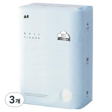 올챌린지 4겹 천연펄프 화장지, 3개, 30롤, 30m