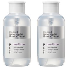 제이엠솔루션 스킨 부스트 펩타이드 미셀라 클렌징 워터 1.5, 500ml, 2개