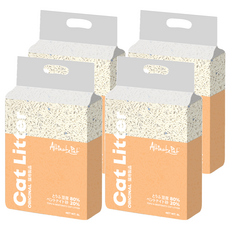 Altimate Pet 粉安心雙效豆腐礦砂，6L，80%豆腐砂+20%膨潤土, 原味, 4包