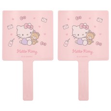 Beauty Home 三麗鷗角色 方形手拿鏡 大, 2個, 凱蒂貓