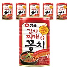 샘표 김치찌개전용 꽁치 통조림, 6개