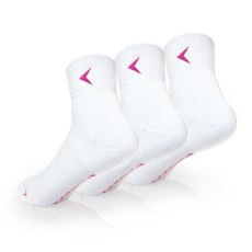 COMPRO 女性極限系列運動襪 CMS-065K 3入, 白色, 3個