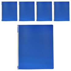 STRONG 自強文具 505A 圓型2孔夾, 藍色, 5本