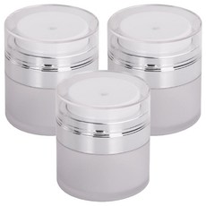 부드러운 진공 펌핑 크림 공병 15ml, 3개, 화이트