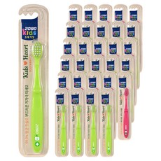 2080 키즈하트 유아 칫솔, 랜덤 발송, 15개입, 3개