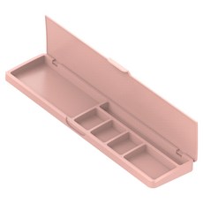 코스넬 키보드 마우스 수납 기능 레더 손목 받침대, 핑크, 1개