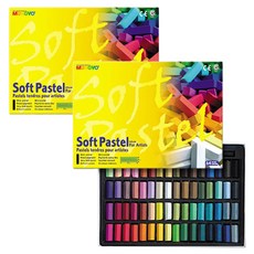 문교 사각 파스텔 MPS-64 랜덤발송, 64색, 2세트