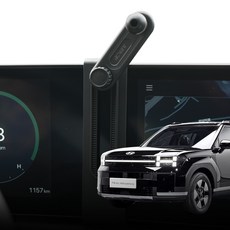 JUPAZIP The All New Santa Fe MX5 專用螢幕手機支架固定座, 1個, 迪奧新聖塔菲 MX5, 黑色