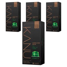 카누 바리스타 머신 전용 캡슐커피 케어링스타 디카페인, 9.5g, 10개입, 4개