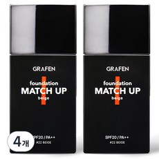 GRAFEN 男士粉底液 40ml, 23 Beige, 4瓶
