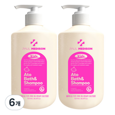 PAUL MEDISON 孩童用Ato弱酸性洗髮沐浴露 泡泡糖香, 1.077L, 6瓶