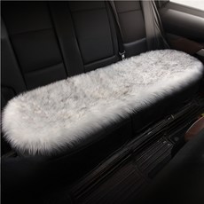 AUTO CREW 車用超細纖維後座坐墊, 白色, 1個