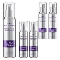미샤 타임 레볼루션 레티놀 1000샷 스피큘 세럼, 50ml, 5개