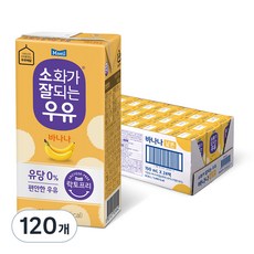 소화가잘되는우유 바나나, 190ml, 120개