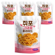 프리본 쥐포 그대로 후라이드, 4개, 50g