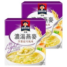 QUAKER 桂格 濃湯燕麥 洋蔥起司風味 5包入, 235g, 2盒