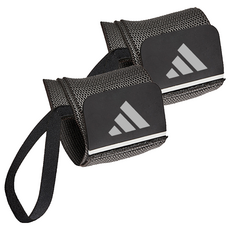 adidas 愛迪達 可調式護腕, 黑色, 2個