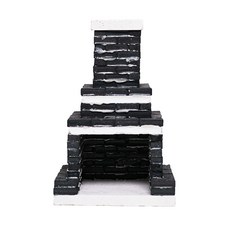 Real Brick 經典壁爐DIY迷你模型套組, 黑色