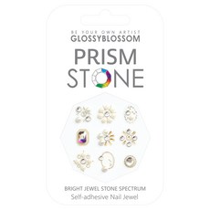 GLOSSYBLOSSOM Prism Stone 美甲升級寶石貼片 多樣運用高級閃耀寶石, 劍蘭款, 1組