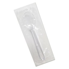 Draw Life 冰淇淋一次性勺子 12cm 透明, 300個, 1組