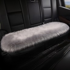 AUTO CREW 車用超細纖維坐墊 後座, 灰色, 1個