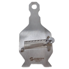 AMBROGIO SANELLI 山里尼 不鏽鋼松露刨刀 方形波浪刀, 銀色, 1支