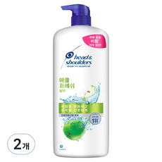 헤드앤숄더 두피 토탈 솔루션 애플 프레쉬 샴푸, 1.2L, 2개 1.2L, 2개