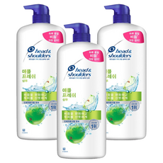 head&shoulders 海倫仙度絲 蘋果清新頭皮護理洗髮乳, 1.2L, 3瓶