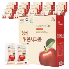 싱싱 맑은 사과즙 50p, 100ml, 14박스