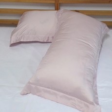 貝淇小舖 60支100%天絲壓框薄枕頭套 2入一組