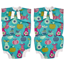 Splash About Happy Nappy Wetsuit 連身版游泳尿布褲, UPF50+防曬, 柔軟保暖 Neoprene 潛水專用皮料, 特大型(XL), 2件